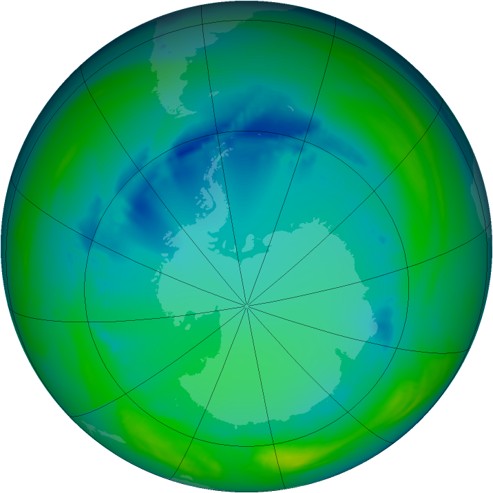 Ozone Map 2005-07-29